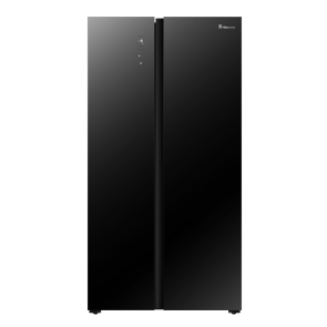 Hisense 519 L Side by Side Refrigerator- BCD-518W-Black (Glass Door)