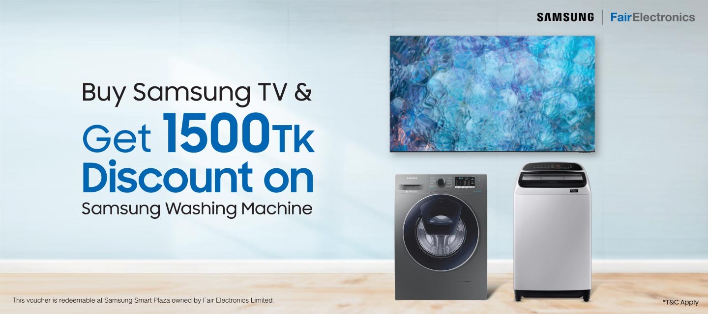 Buy Samsung TV & get Discount on washing machine offers 2022